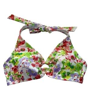 SHADE & SHORE Floral Bikini Top Medium BNWT
